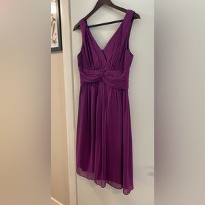 Purple silk dress